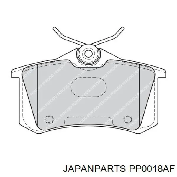 Comprar PP0018AF Japan Parts Pastillas de freno traseras