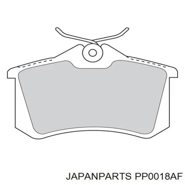 Pastillas traseras Japan Parts PP0018AF