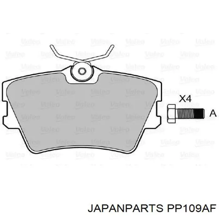 Pastillas traseras Japan Parts PP109AF