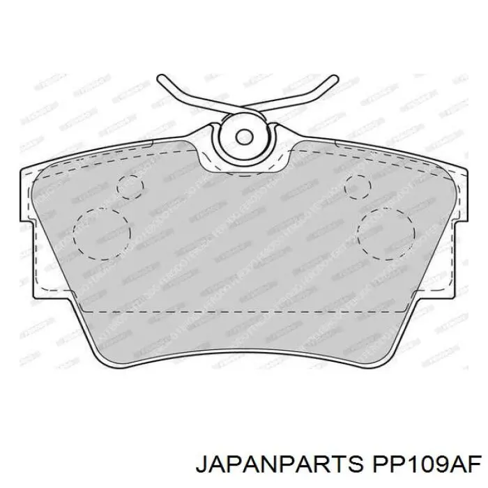 PP109AF Japan Parts Pastillas freno traseras