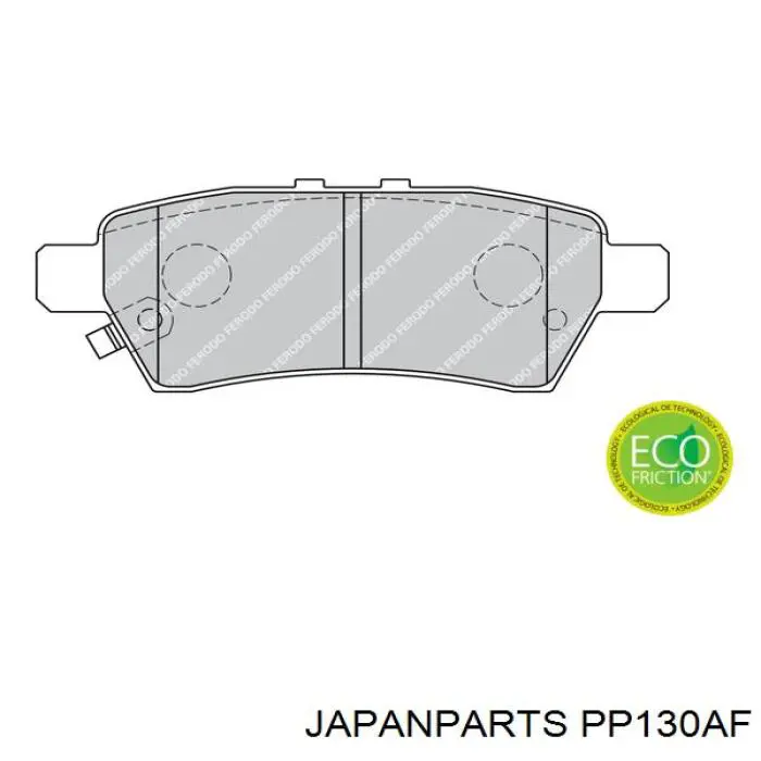 Pastillas traseras Japan Parts PP130AF