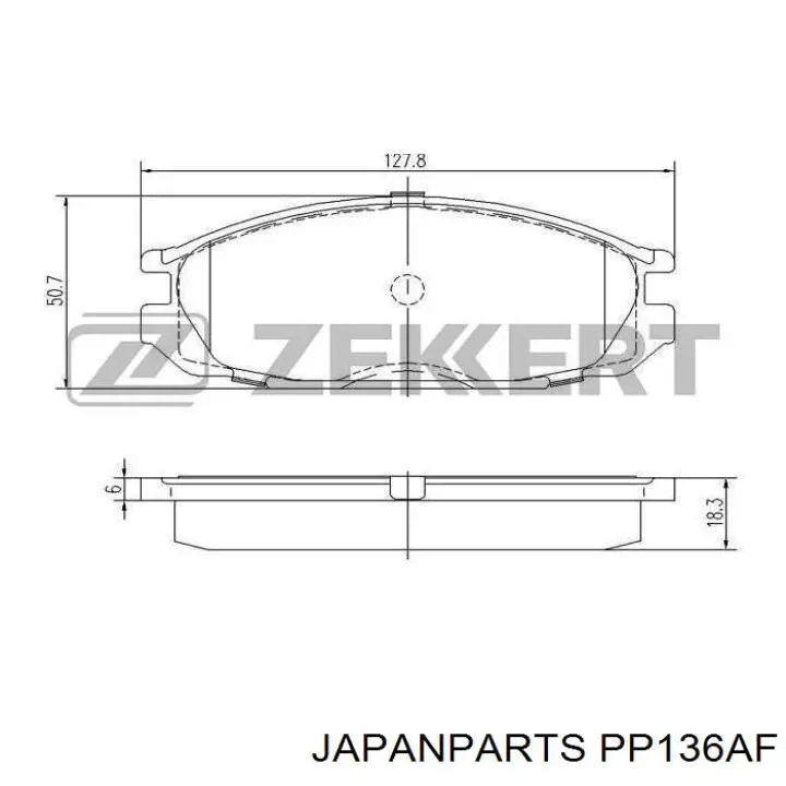 Pastillas traseras de freno Japan Parts PP136AF precio, desde 23,04 EUR
