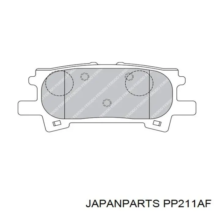 Comprar PP211AF Japan Parts Pastillas de freno traseras
