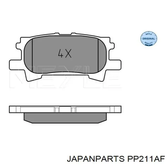 Pastillas traseras de freno Japan Parts PP211AF precio, desde 22,35 EUR