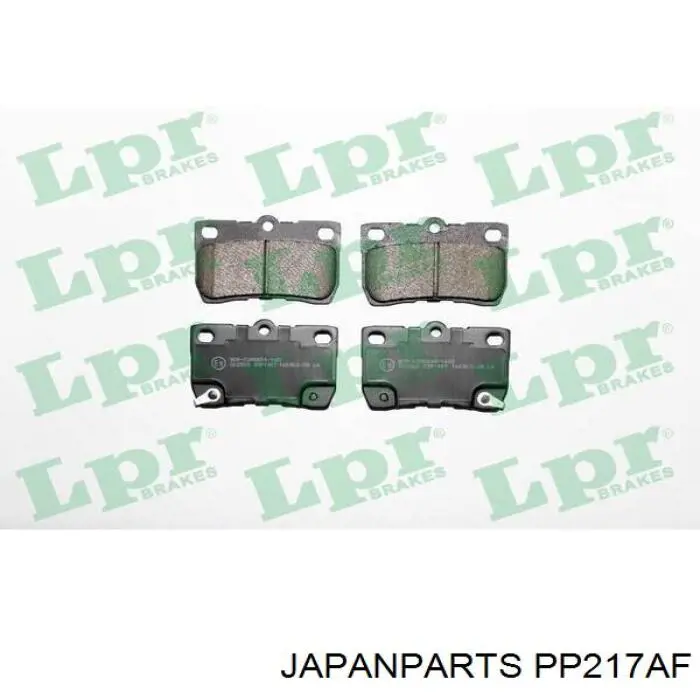 PP-217AF Japan Parts pastillas de freno traseras