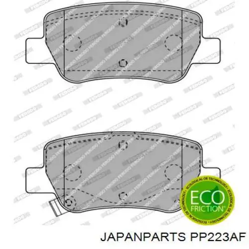 Pastillas traseras Japan Parts PP223AF