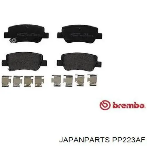 Pastillas traseras de freno Japan Parts PP223AF precio, desde 25,52 EUR