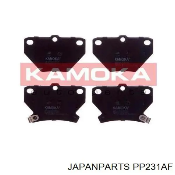 PP231AF Japan Parts pastillas de freno traseras