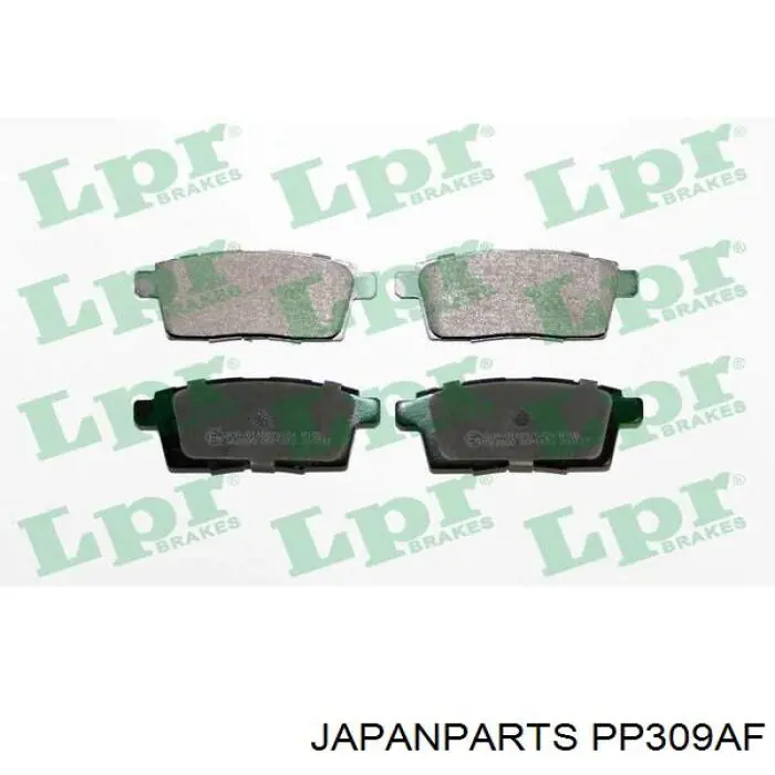 PP-309AF Japan Parts pastillas de freno traseras