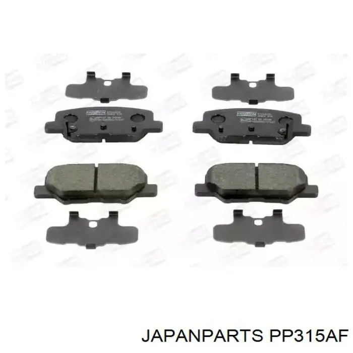 Pastillas traseras de freno Japan Parts PP315AF precio, desde 28,59 EUR