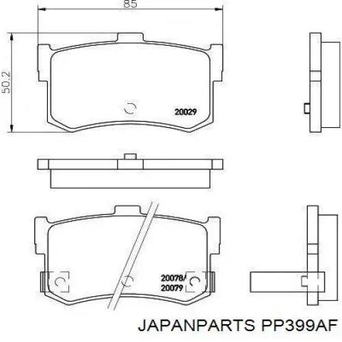 Comprar SP1058 Hyundai/Kia Pastillas de freno traseras