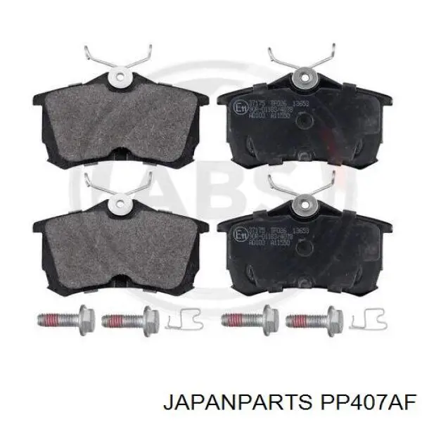 Pastillas traseras de freno Japan Parts PP407AF precio, desde 24,05 EUR