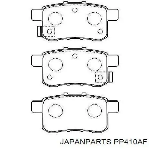 Pastillas de freno traseras PP410AF Japan Parts
