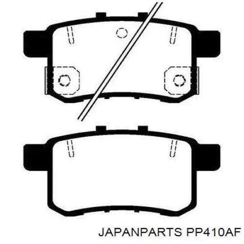 Pastillas traseras Japan Parts PP410AF