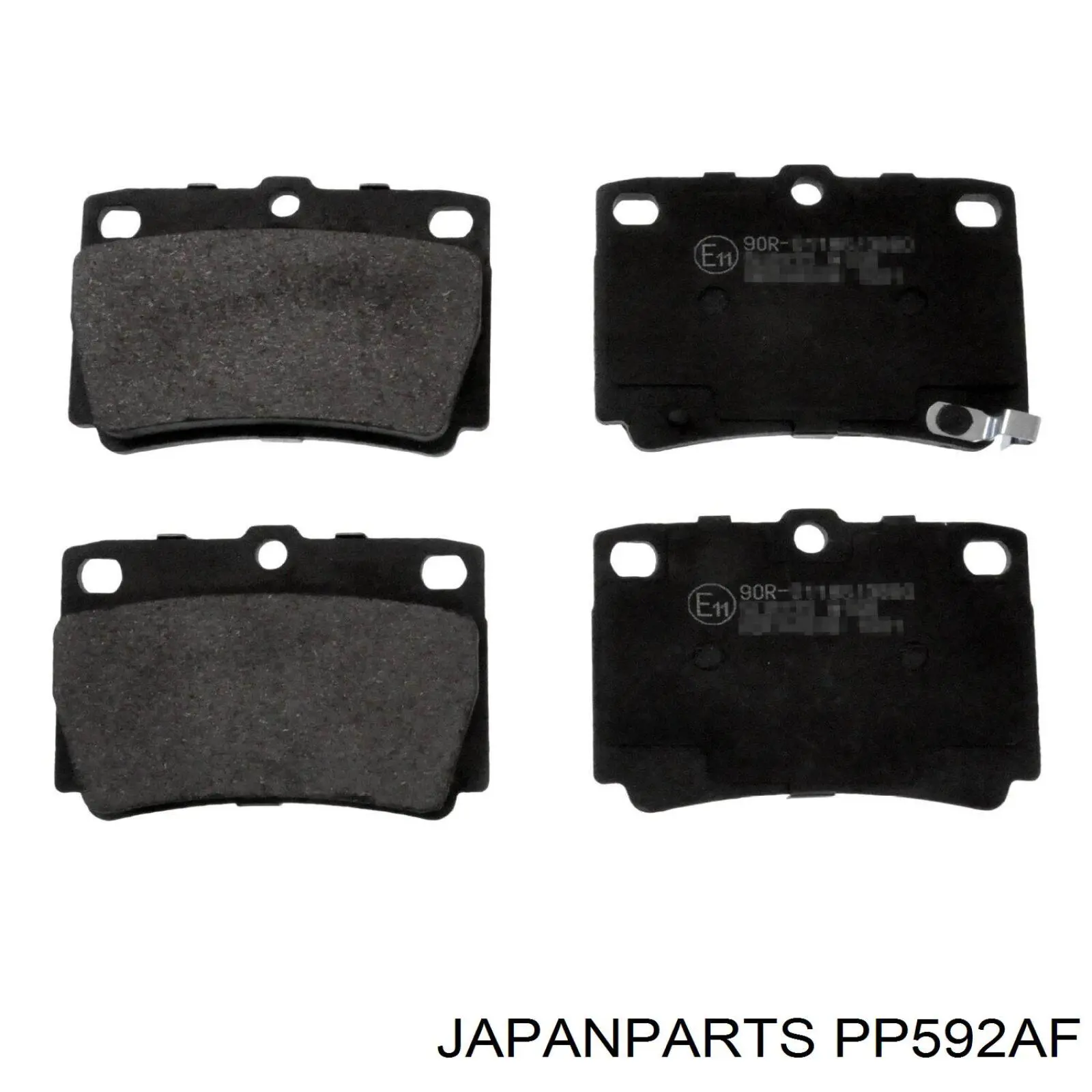 PP592AF Japan Parts Pastillas freno traseras