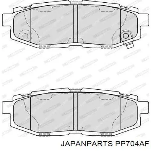 PP704AF Japan Parts Pastillas freno traseras