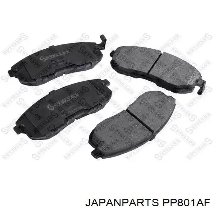 Pastillas de freno traseras PP801AF Japan Parts