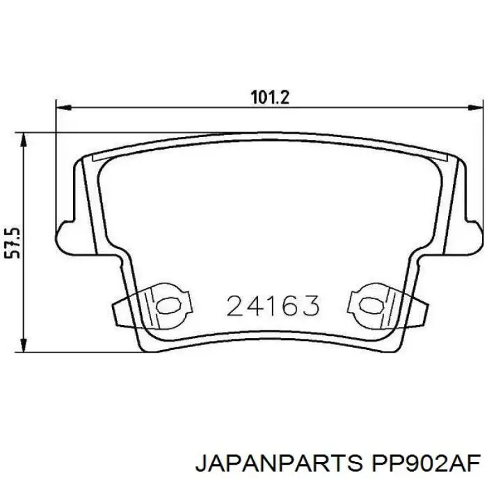 Comprar PP902AF Japan Parts Pastillas de freno traseras