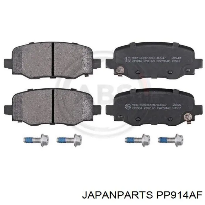 PP-914AF Japan Parts pastillas de freno traseras