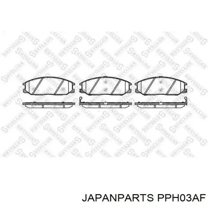 Pastillas traseras Japan Parts PPH03AF