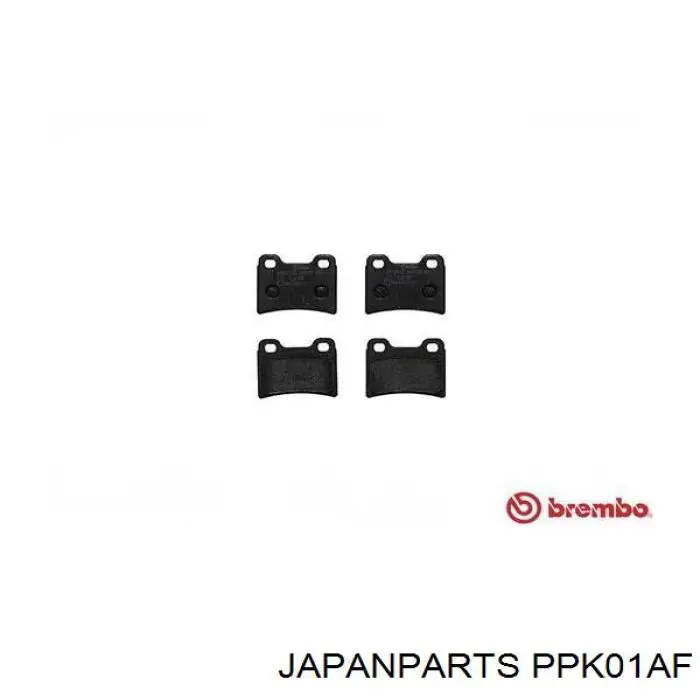 PPK01AF Japan Parts pastillas de freno traseras