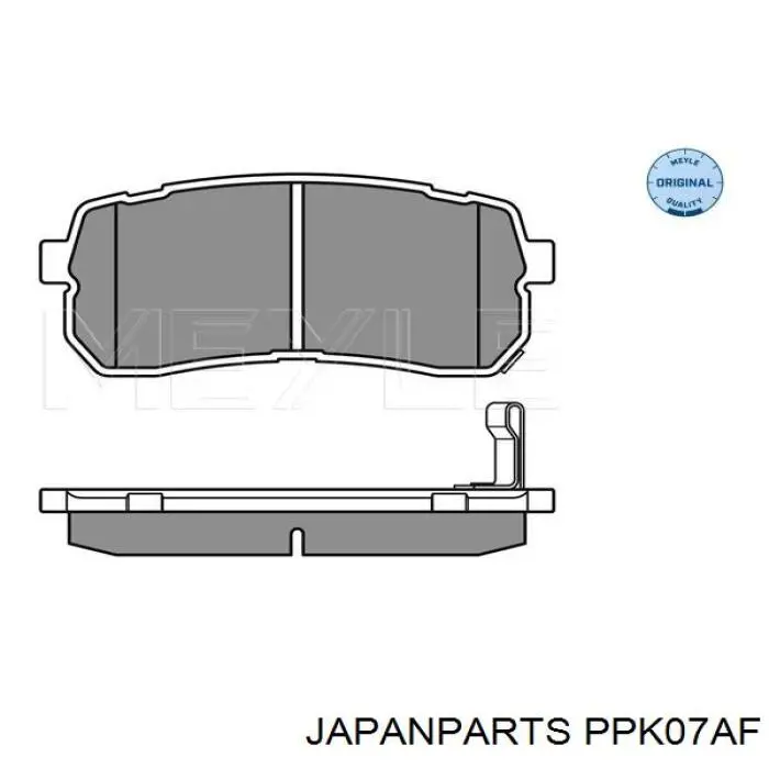 Pastillas traseras de freno Japan Parts PPK07AF precio, desde 12,34 EUR