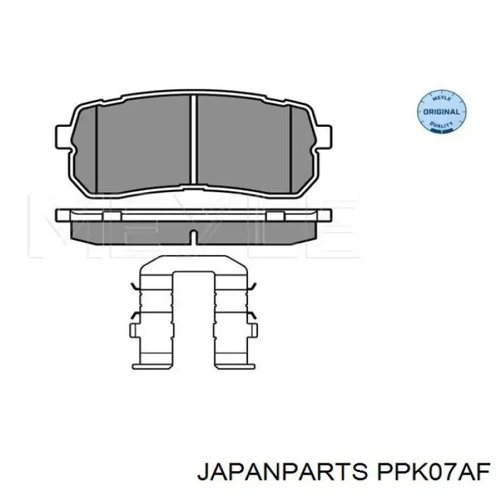 Comprar PPK07AF Japan Parts Pastillas de freno traseras