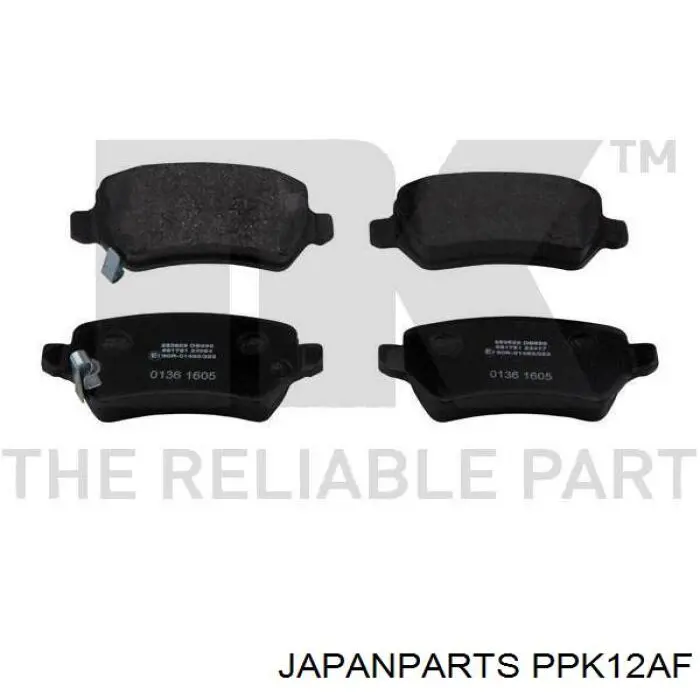 Pastillas traseras de freno Japan Parts PPK12AF precio, desde 18,18 EUR