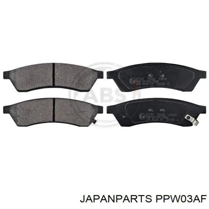 Pastillas traseras Japan Parts PPW03AF