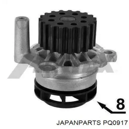 Comprar PQ0917 Japan Parts Bomba de agua de refrigeración con carcasa