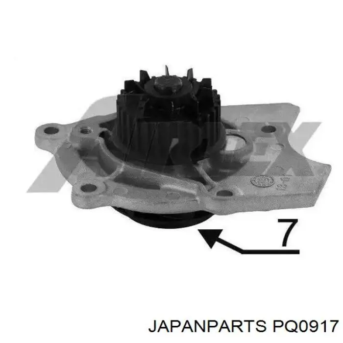 Bomba de agua de refrigeración con carcasa PQ0917 Japan Parts