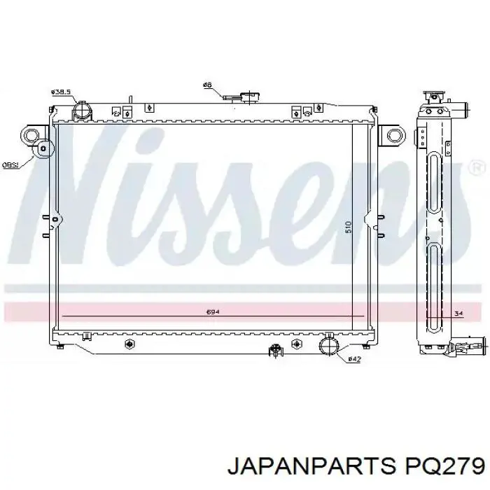 Comprar PQ279 Japan Parts Bomba de agua para motor