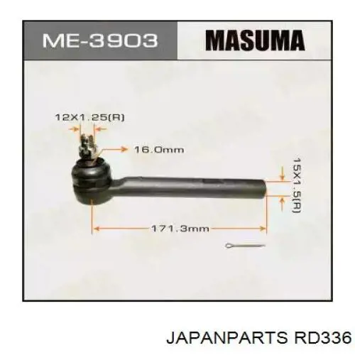 Brazo direccion coche Japan Parts RD336 precio, desde 30,88 EUR