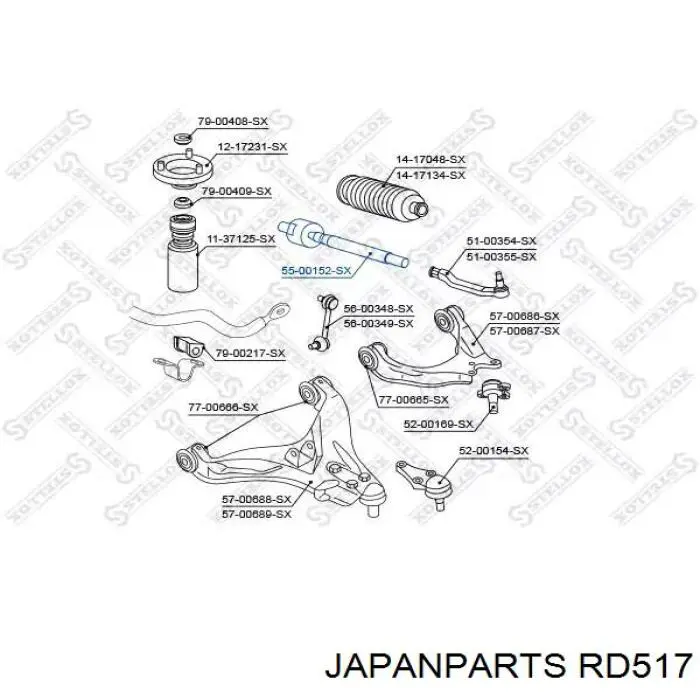 Comprar RD517 Japan Parts Barra de acoplamiento