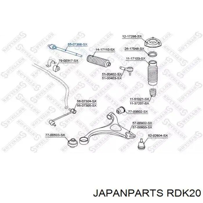 Comprar RDK20 Japan Parts Barra de acoplamiento