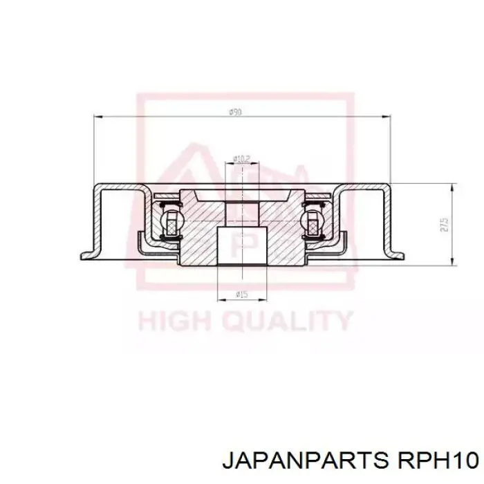 Polea tensora correa poli V RPH10 Japan Parts