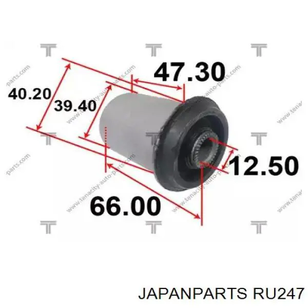 Comprar RU247 Japan Parts Buje del brazo de suspensión delantero superior