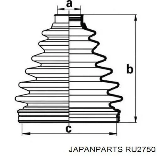 Silentblock del soporte del diferencial trasero Japan Parts RU2750 precio, desde 22,36 EUR