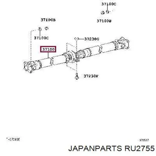 RU-2755 Japan Parts suspensión, árbol de transmisión