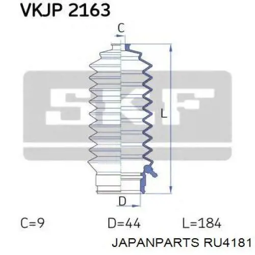 RU-4181 Japan Parts fuelle, dirección