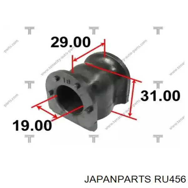 Soporte, estabilizador eje trasero Japan Parts RU456