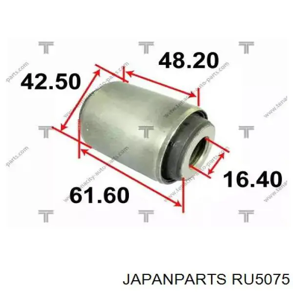 Buje del brazo inferior trasero Japan Parts RU5075 precio, desde 19,70 EUR