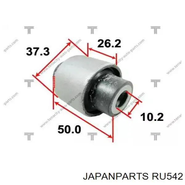 Comprar RU542 Japan Parts Buje del brazo de suspensión delantero superior