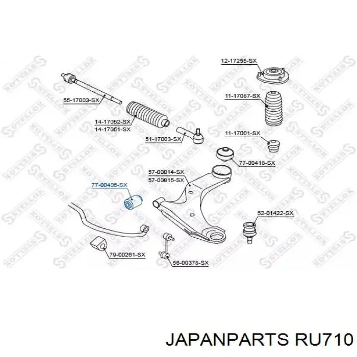 Silentblock de suspensión delantero inferior Subaru Forester 5 S14, SK