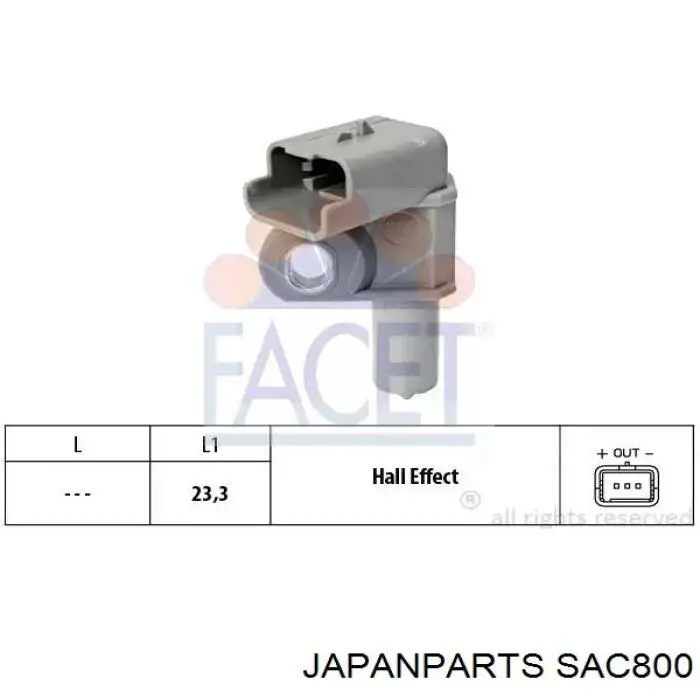 Sensor de posición del árbol de levas Suzuki Swift 2 AH, AJ