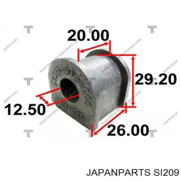 Soporte de barra estabilizadora trasera Toyota Celica T16