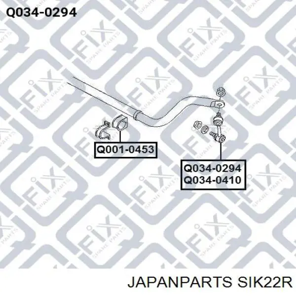 Bieleta de suspensión delantera izquierda Japan Parts SIK22R