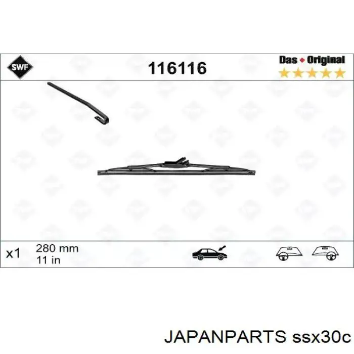 Limpiaparabrisas de luna trasera Jeep Grand Cherokee 1 Z