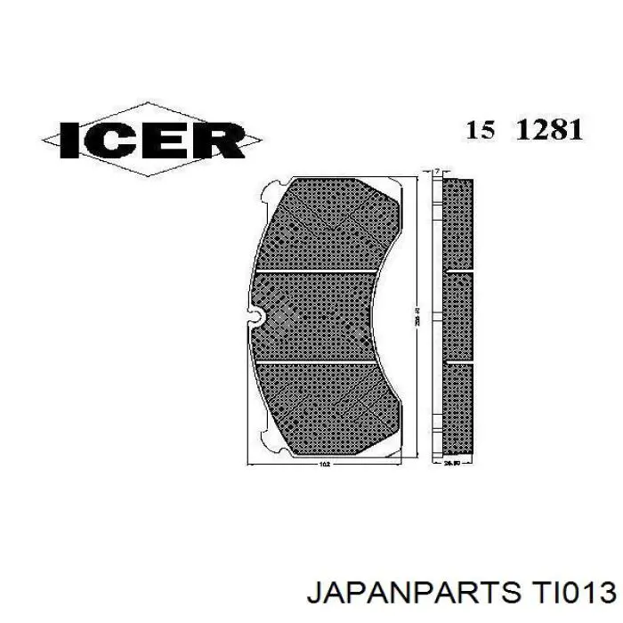 TI013 Japan Parts rótula barra de acoplamiento exterior