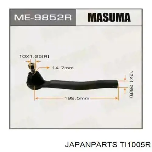 Comprar TI1005R Japan Parts Rótula barra de acoplamiento exterior